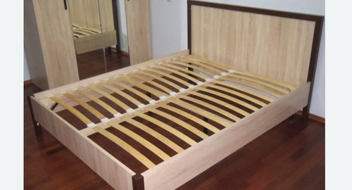 Сборка двухспальной кровати. Обь